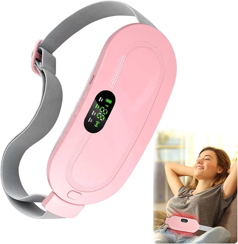 Portable Cordless Period Cramp Massager & Heating Pad