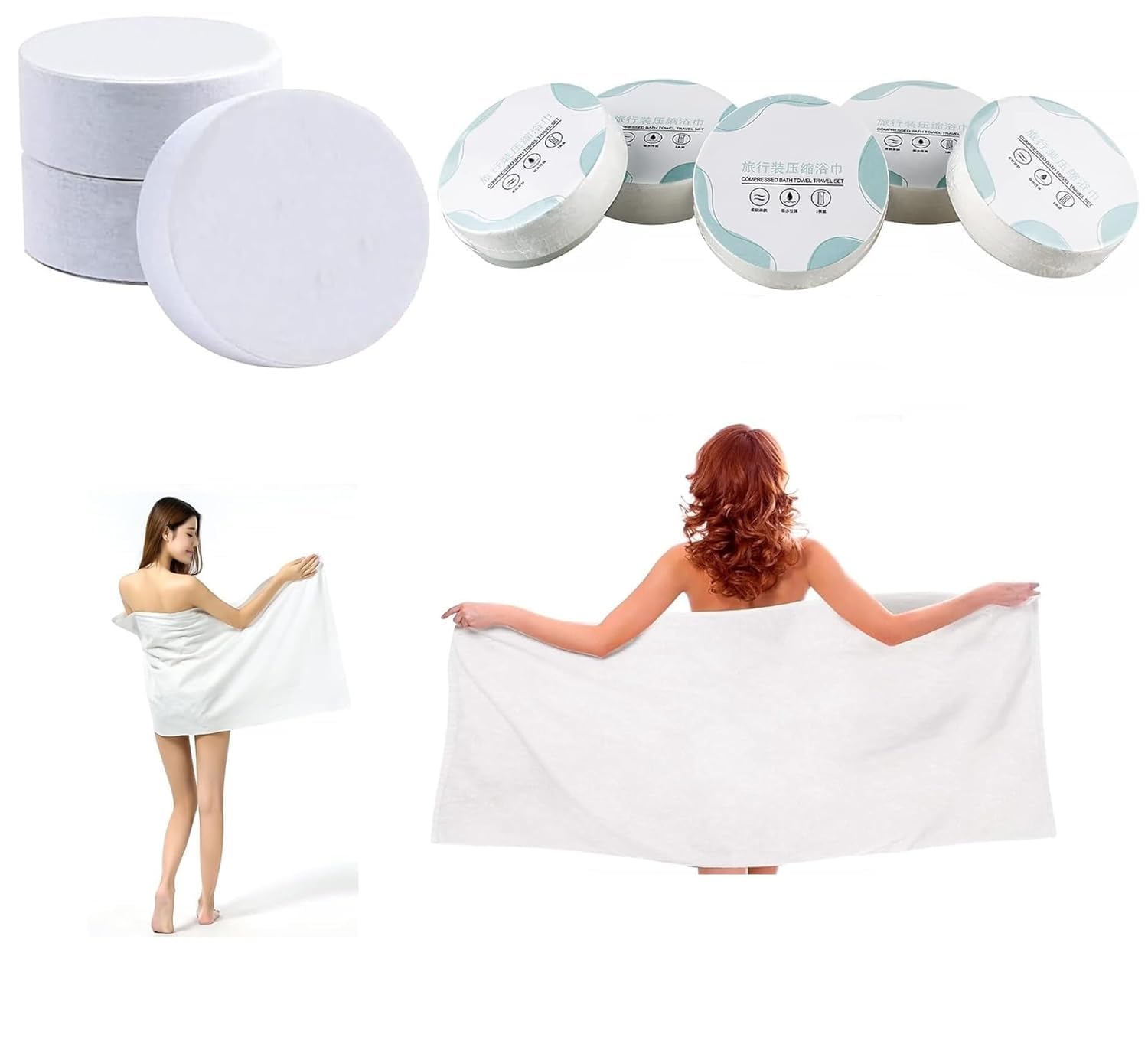 Disposable Magic Bath Towels for Travel