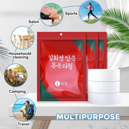 Disposable Magic Bath Towels for Travel